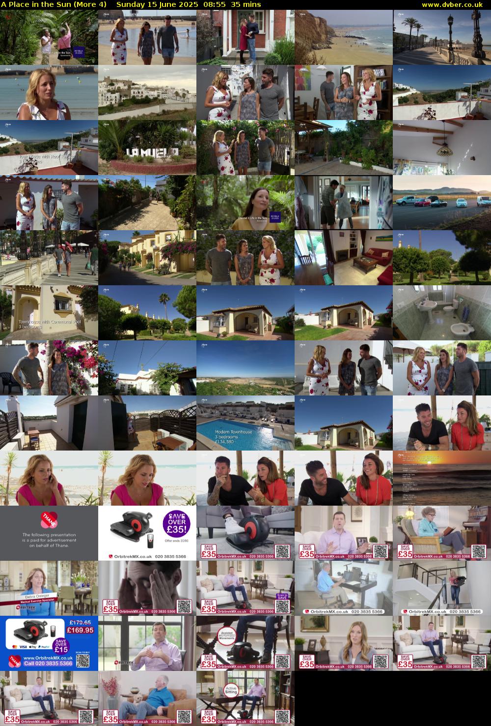 A Place in the Sun (More 4) Sunday 15 June 2025 08:55 - 09:30