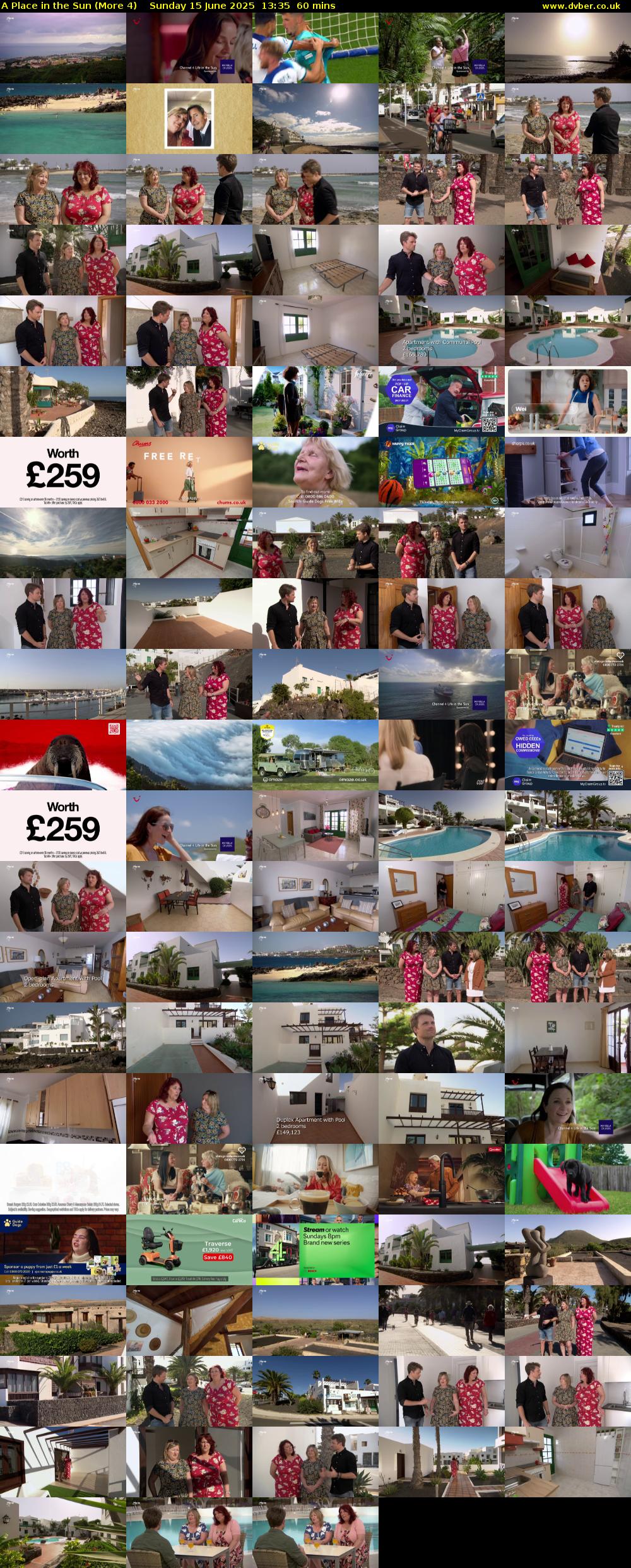 A Place in the Sun (More 4) Sunday 15 June 2025 13:35 - 14:35