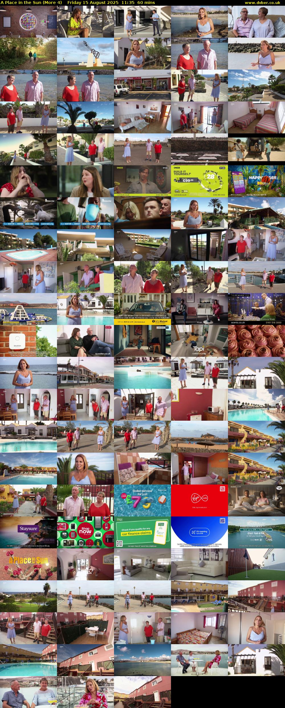 A Place in the Sun (More 4) Friday 15 August 2025 11:35 - 12:35