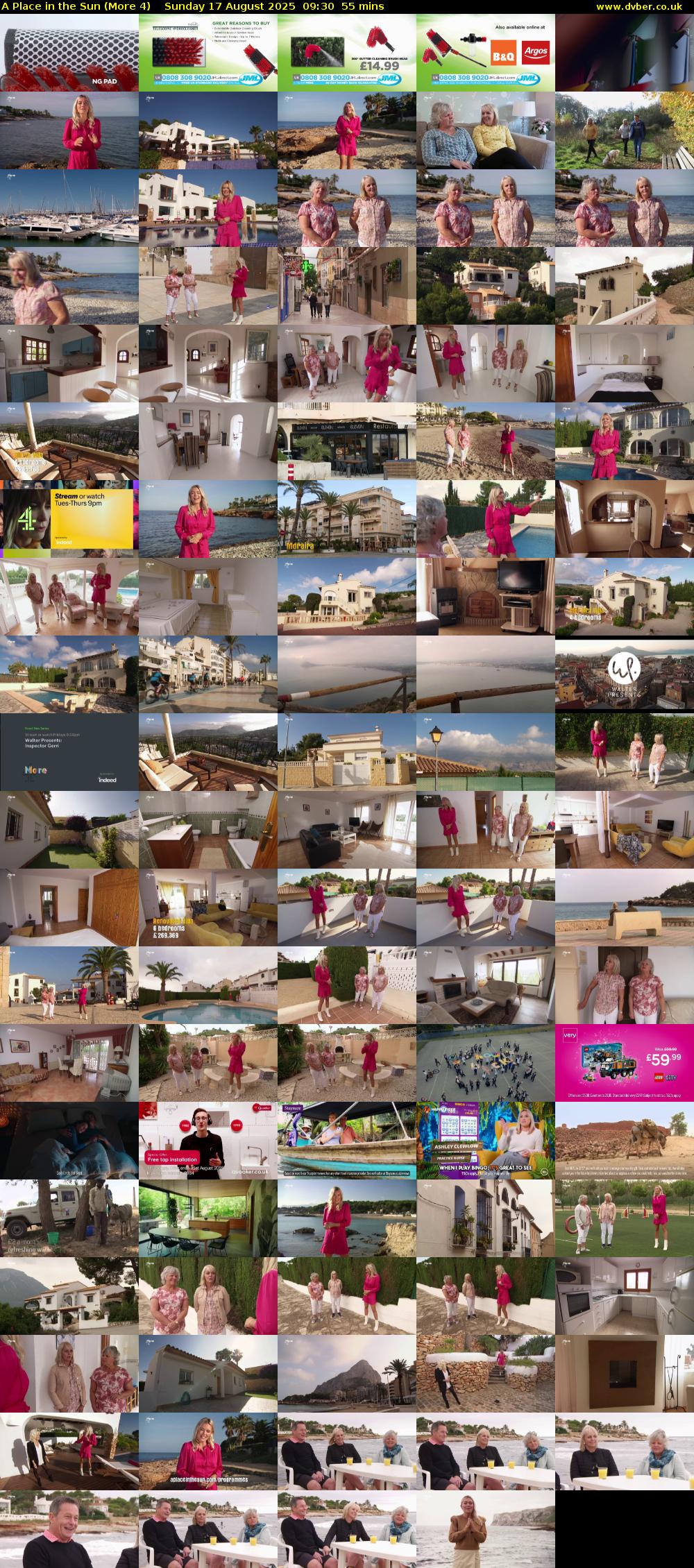 A Place in the Sun (More 4) Sunday 17 August 2025 09:30 - 10:25