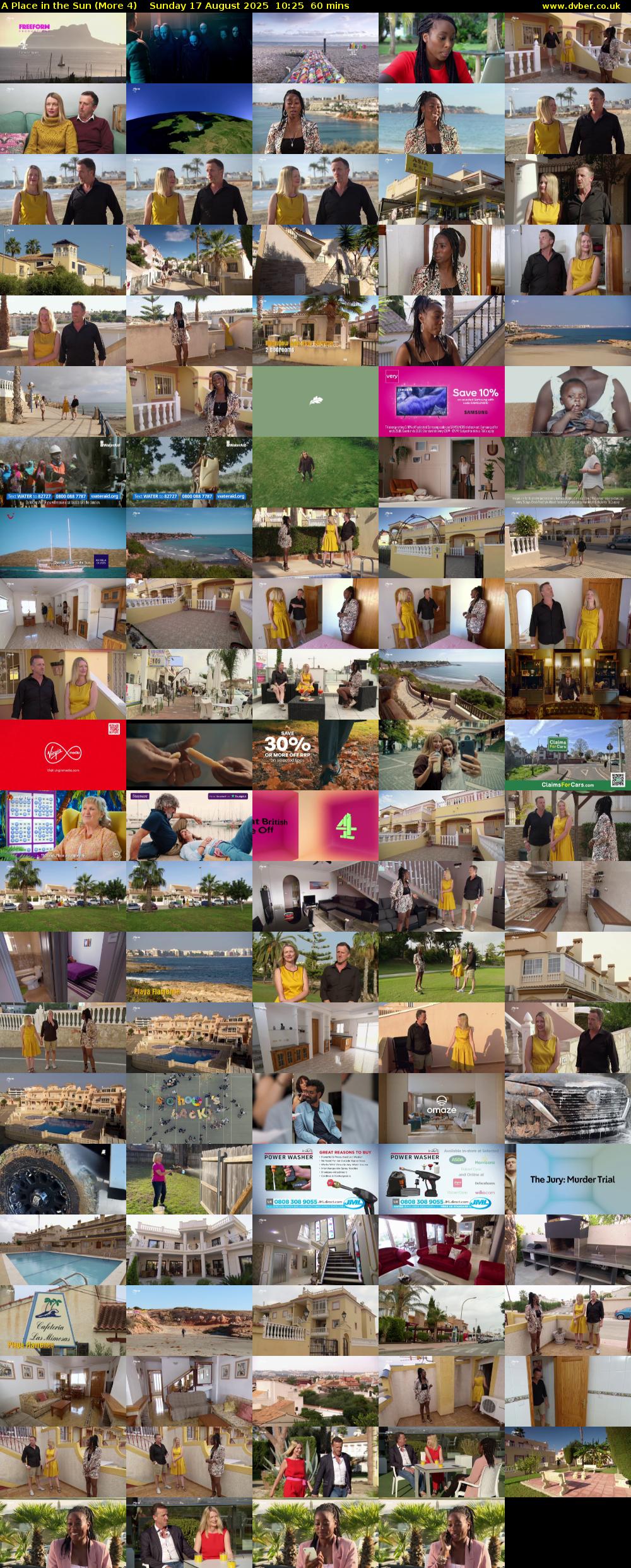 A Place in the Sun (More 4) Sunday 17 August 2025 10:25 - 11:25