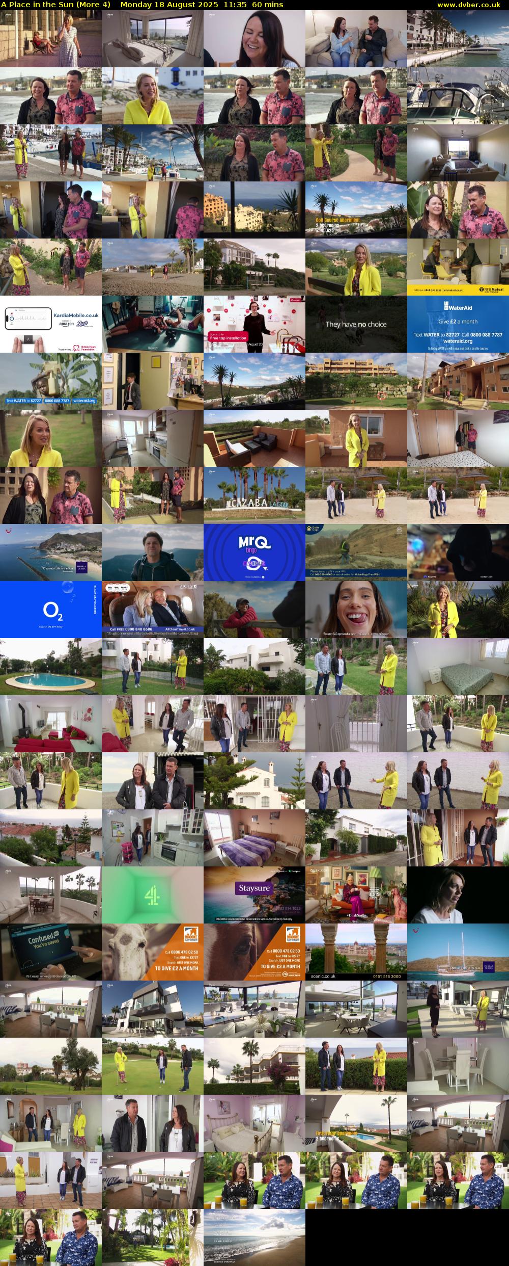 A Place in the Sun (More 4) Monday 18 August 2025 11:35 - 12:35