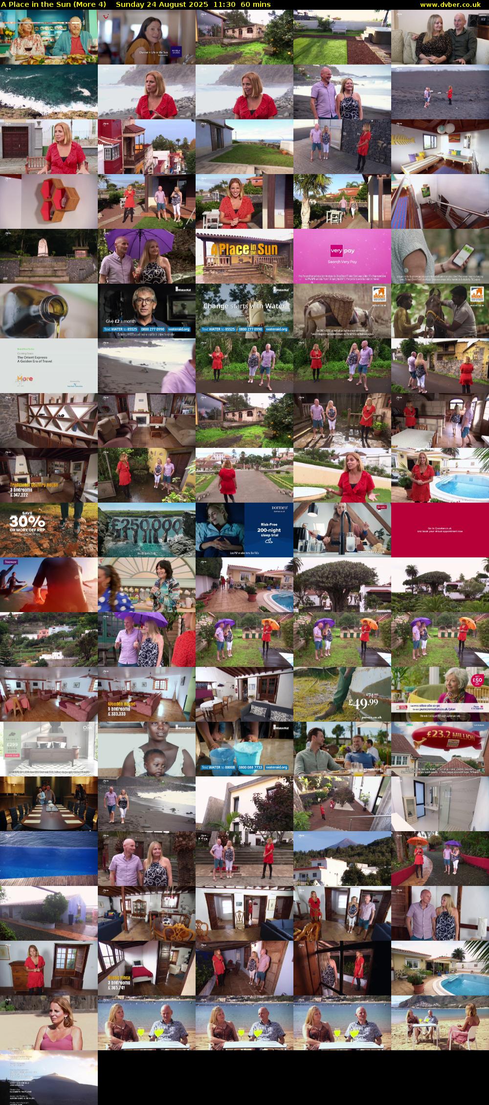 A Place in the Sun (More 4) Sunday 24 August 2025 11:30 - 12:30
