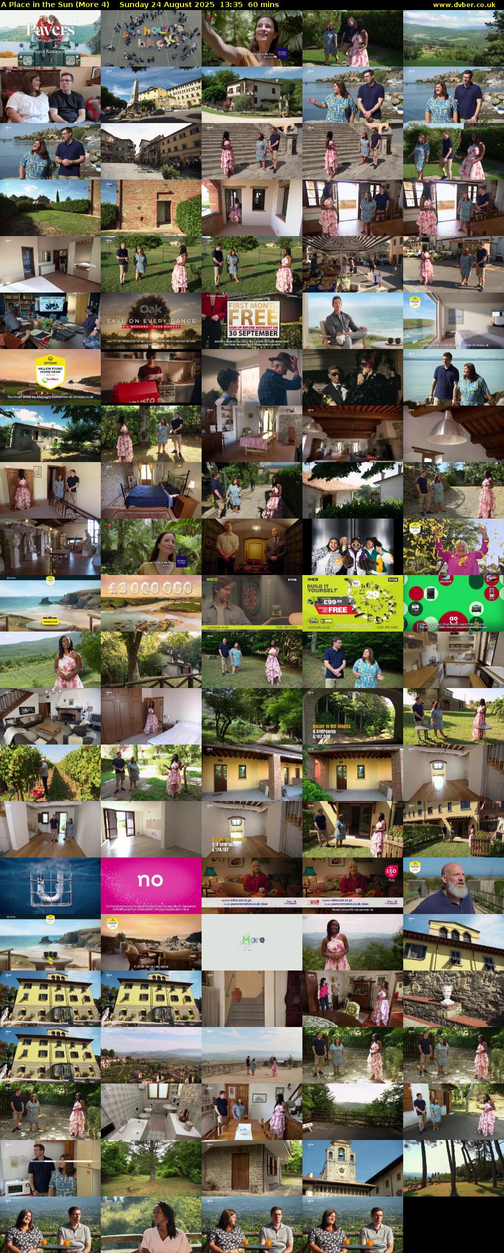A Place in the Sun (More 4) Sunday 24 August 2025 13:35 - 14:35