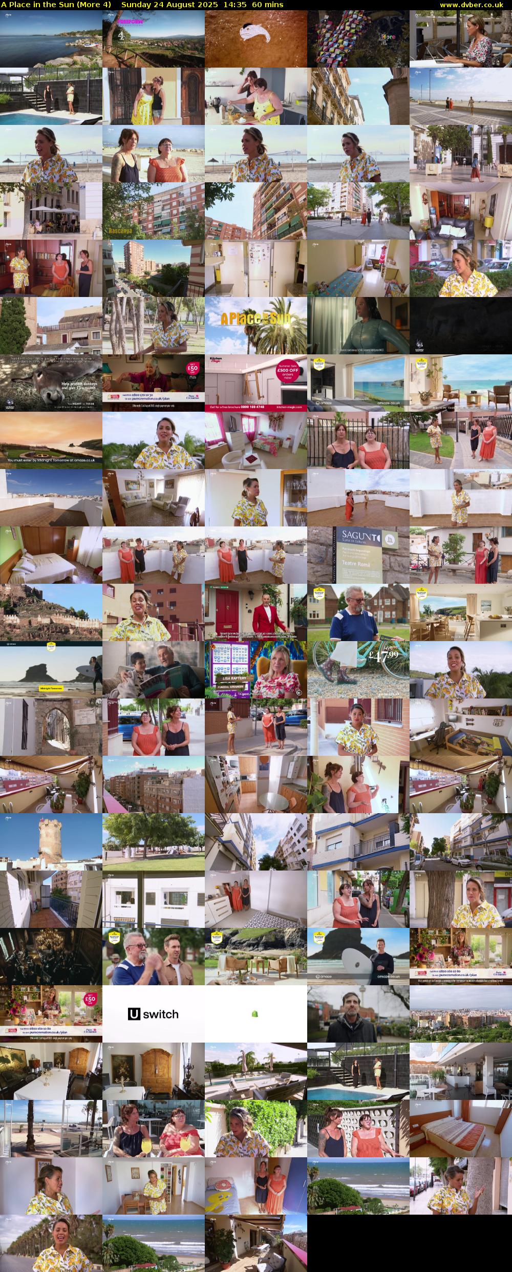 A Place in the Sun (More 4) Sunday 24 August 2025 14:35 - 15:35