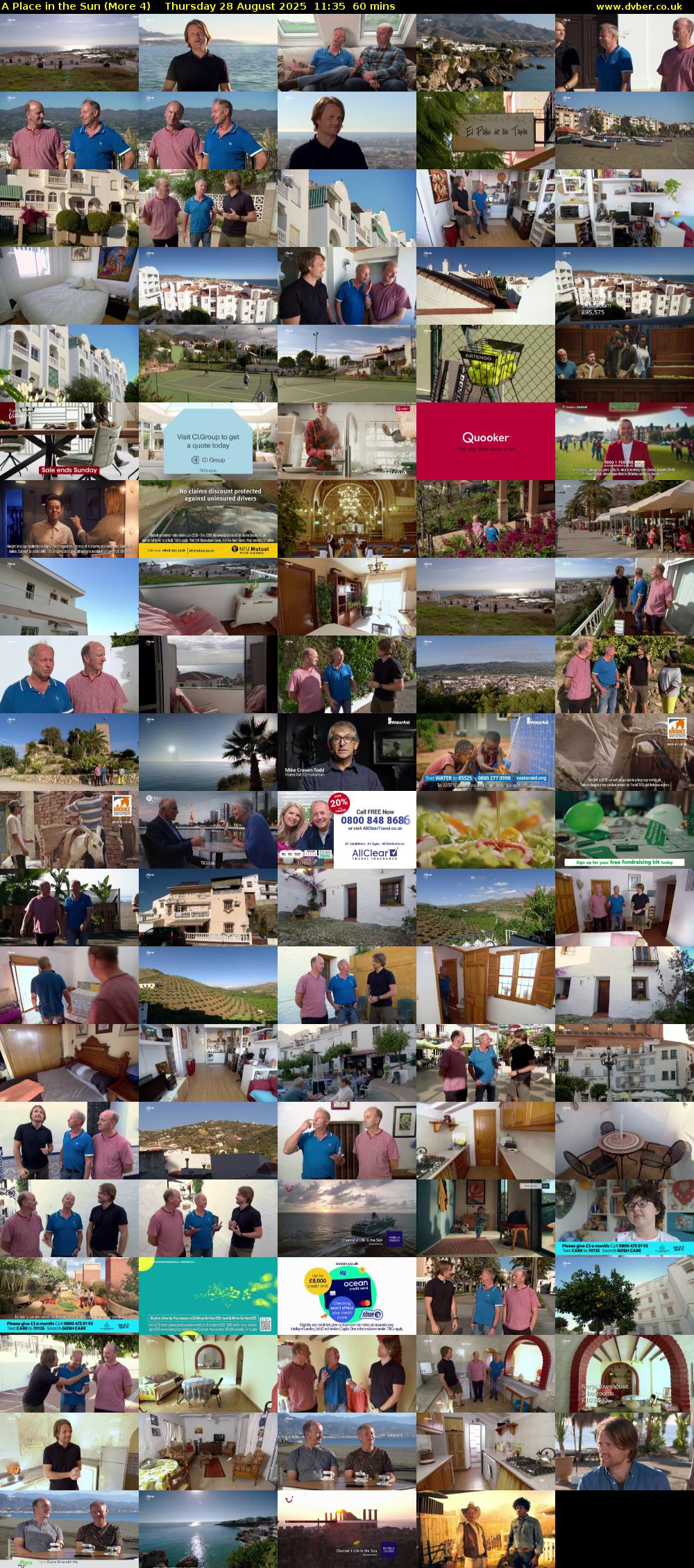 A Place in the Sun (More 4) Thursday 28 August 2025 11:35 - 12:35