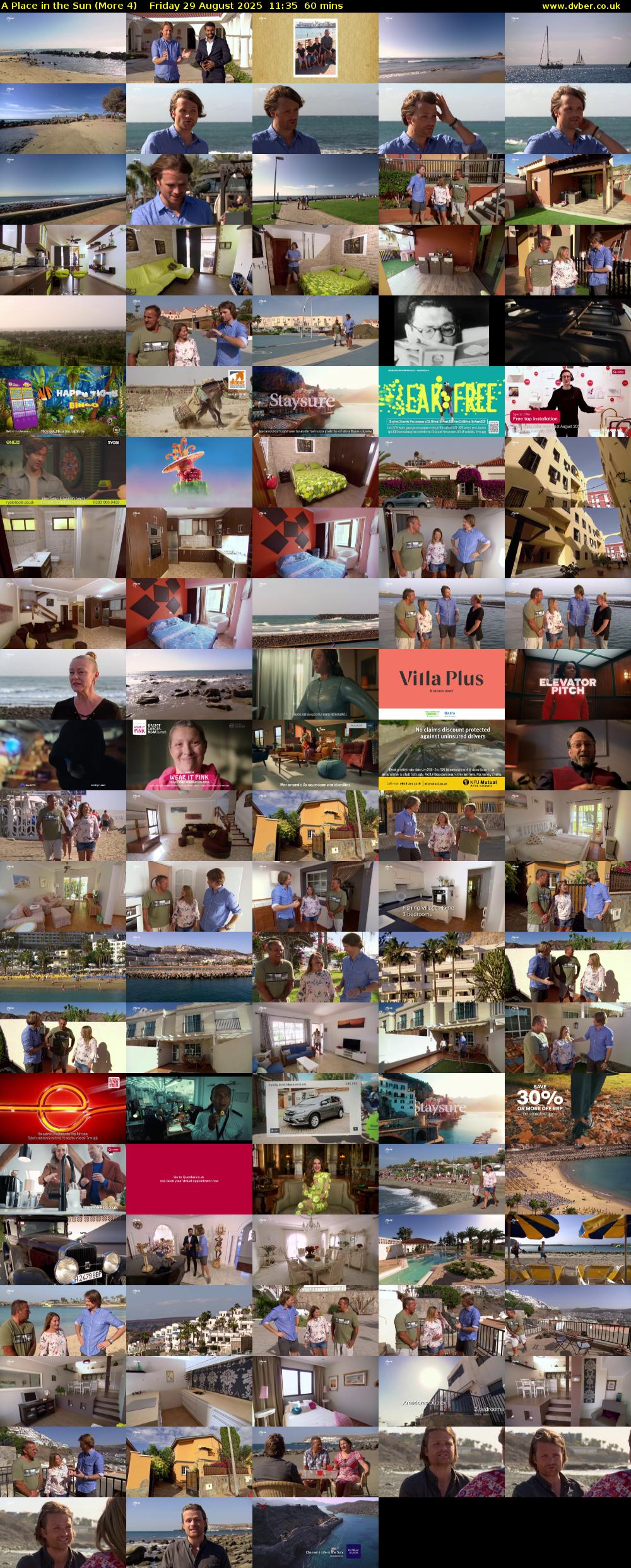 A Place in the Sun (More 4) Friday 29 August 2025 11:35 - 12:35