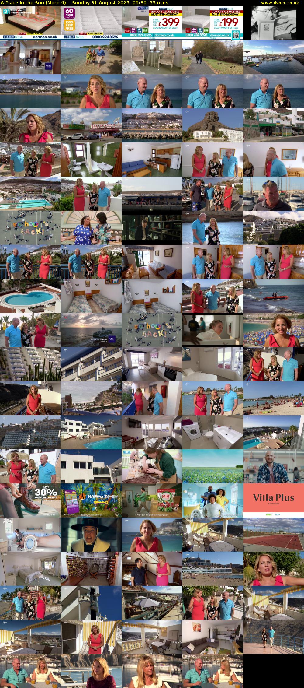 A Place in the Sun (More 4) Sunday 31 August 2025 09:30 - 10:25