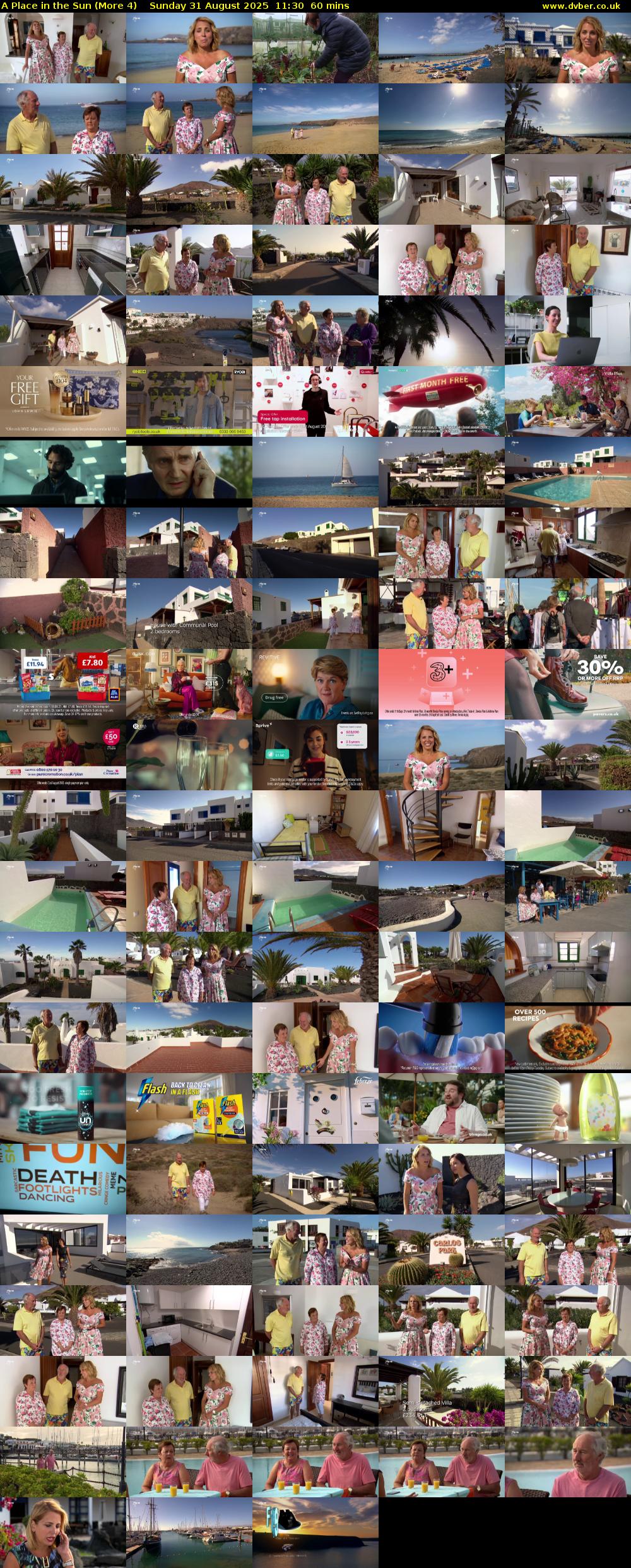 A Place in the Sun (More 4) Sunday 31 August 2025 11:30 - 12:30