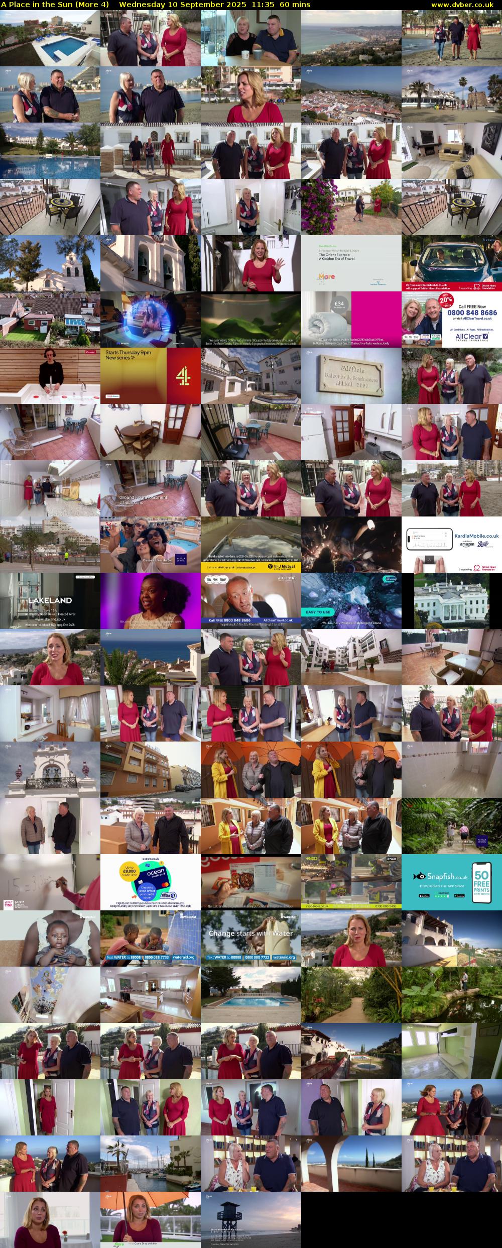 A Place in the Sun (More 4) Wednesday 10 September 2025 11:35 - 12:35