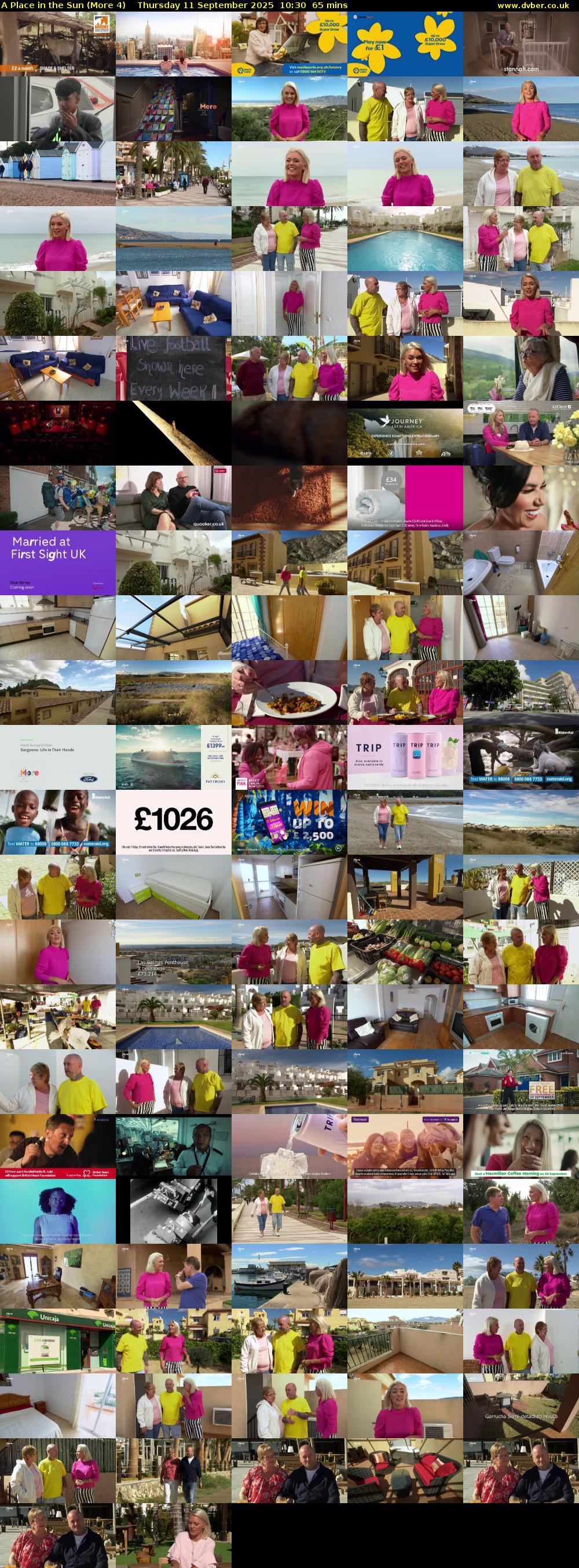 A Place in the Sun (More 4) Thursday 11 September 2025 10:30 - 11:35