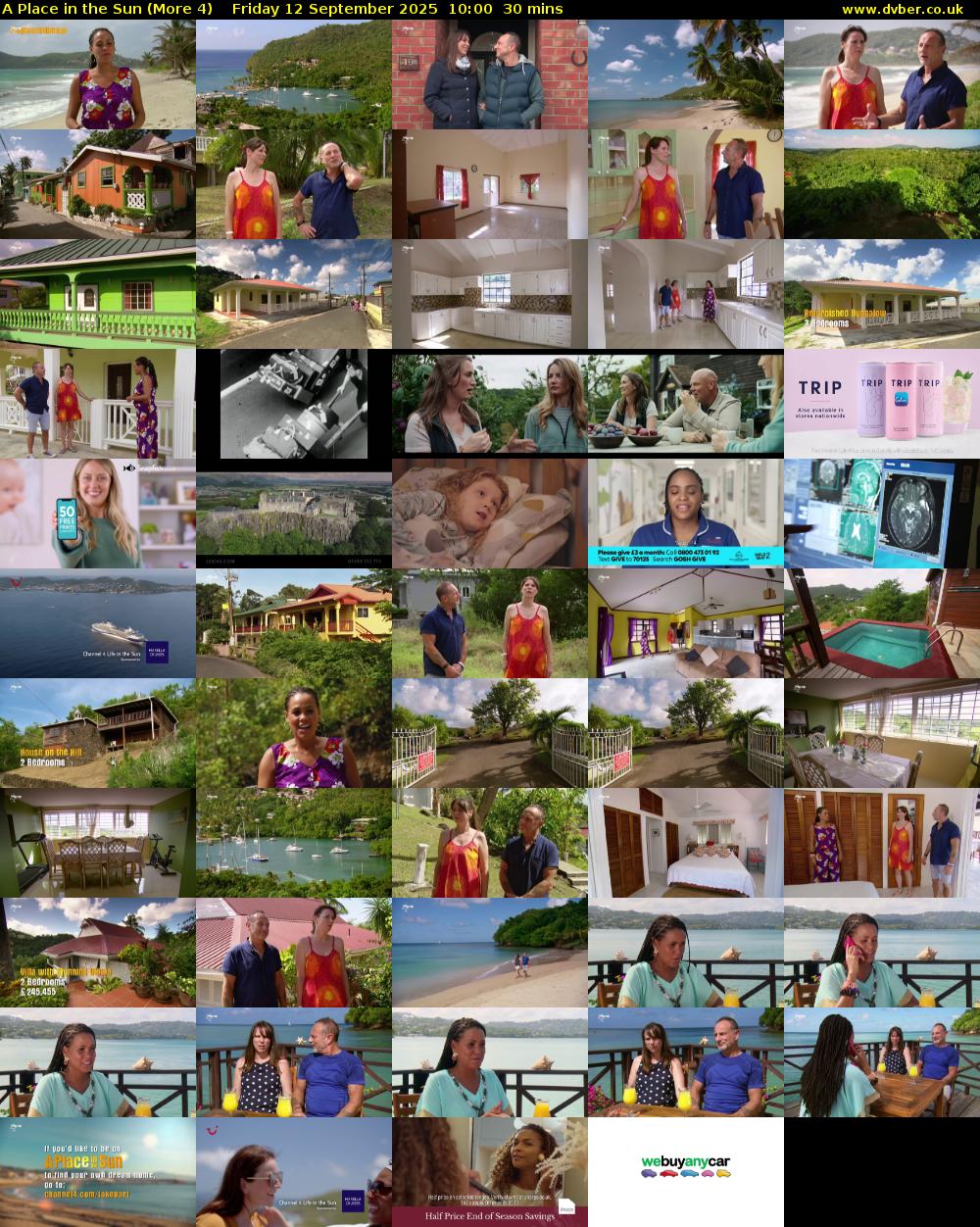 A Place in the Sun (More 4) Friday 12 September 2025 10:00 - 10:30