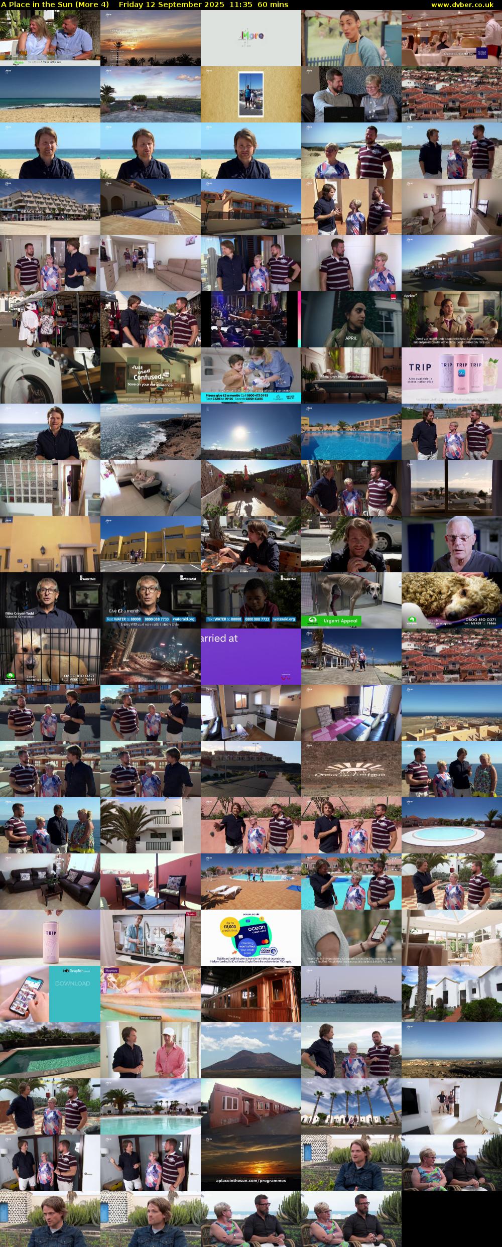 A Place in the Sun (More 4) Friday 12 September 2025 11:35 - 12:35