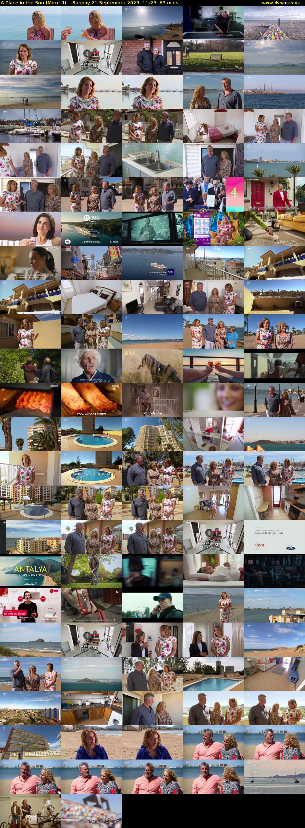 A Place in the Sun (More 4) Sunday 21 September 2025 11:25 - 12:30