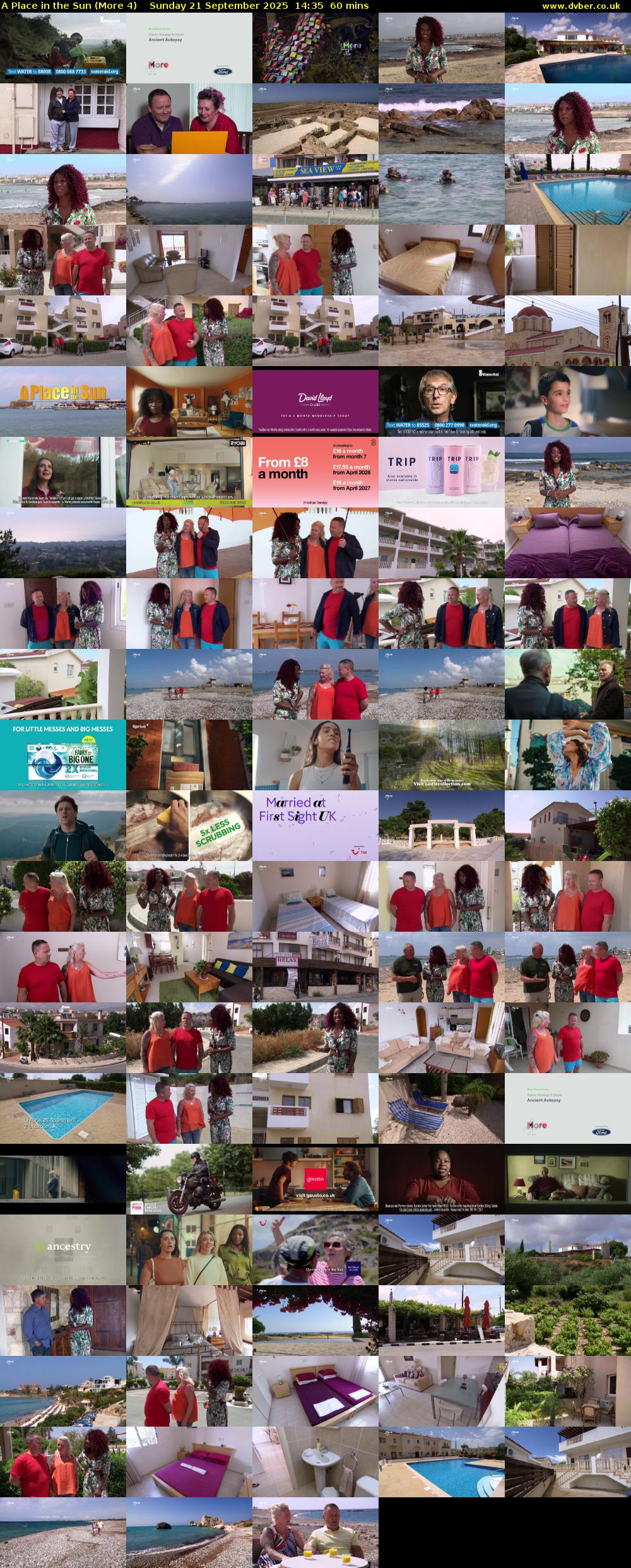 A Place in the Sun (More 4) Sunday 21 September 2025 14:35 - 15:35