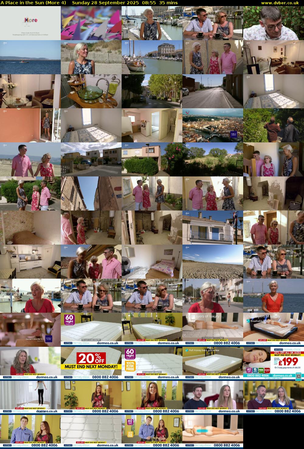 A Place in the Sun (More 4) Sunday 28 September 2025 08:55 - 09:30