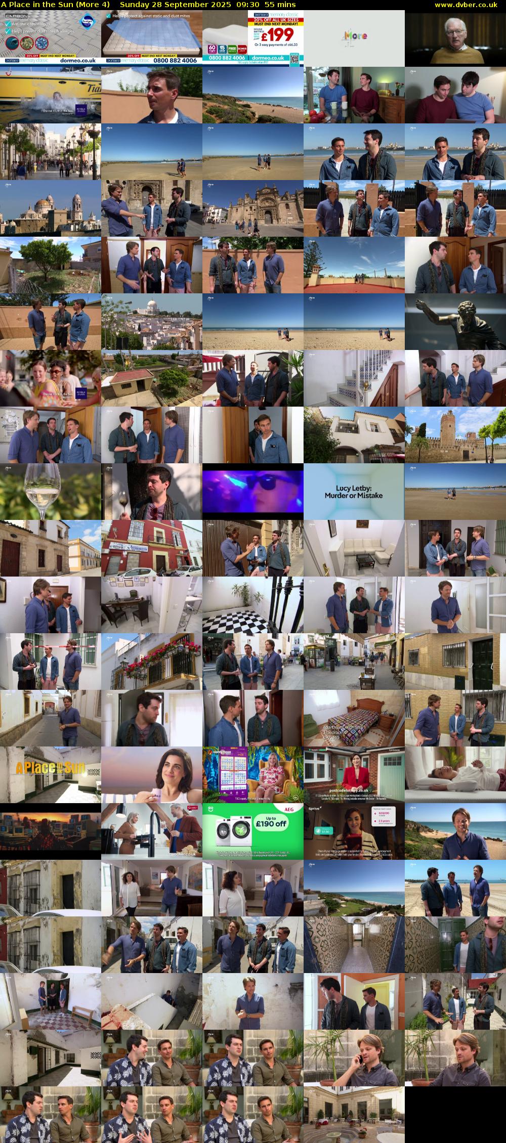 A Place in the Sun (More 4) Sunday 28 September 2025 09:30 - 10:25