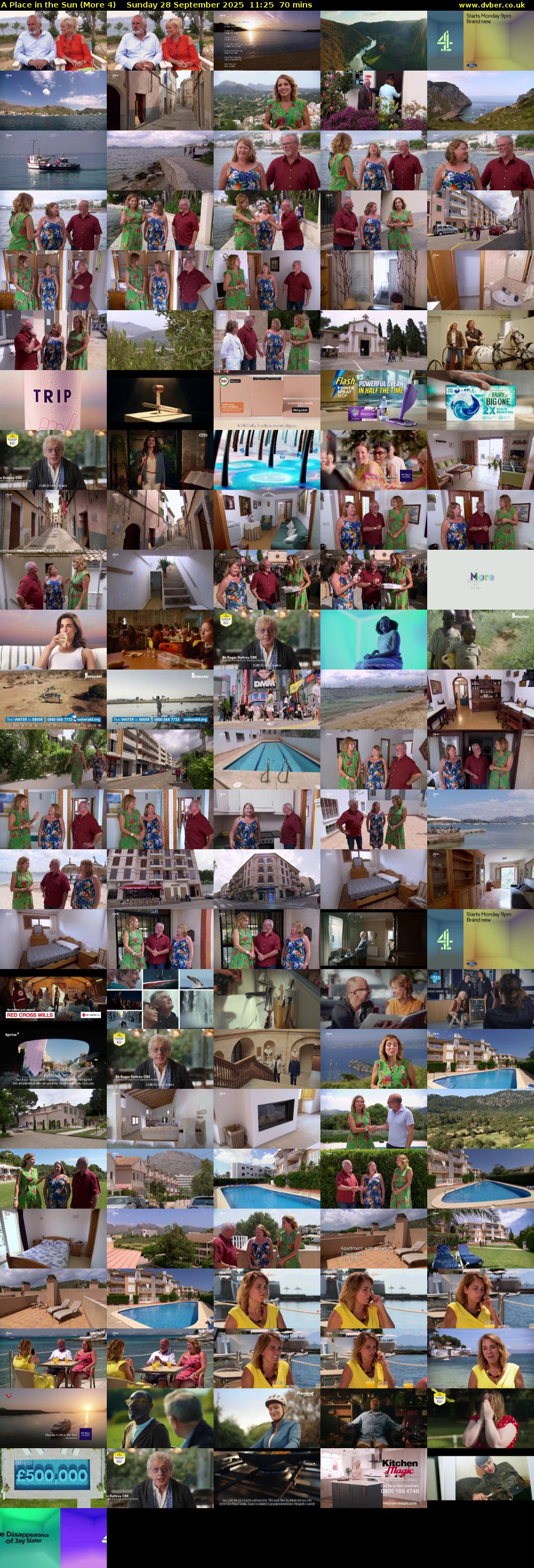 A Place in the Sun (More 4) Sunday 28 September 2025 11:25 - 12:35