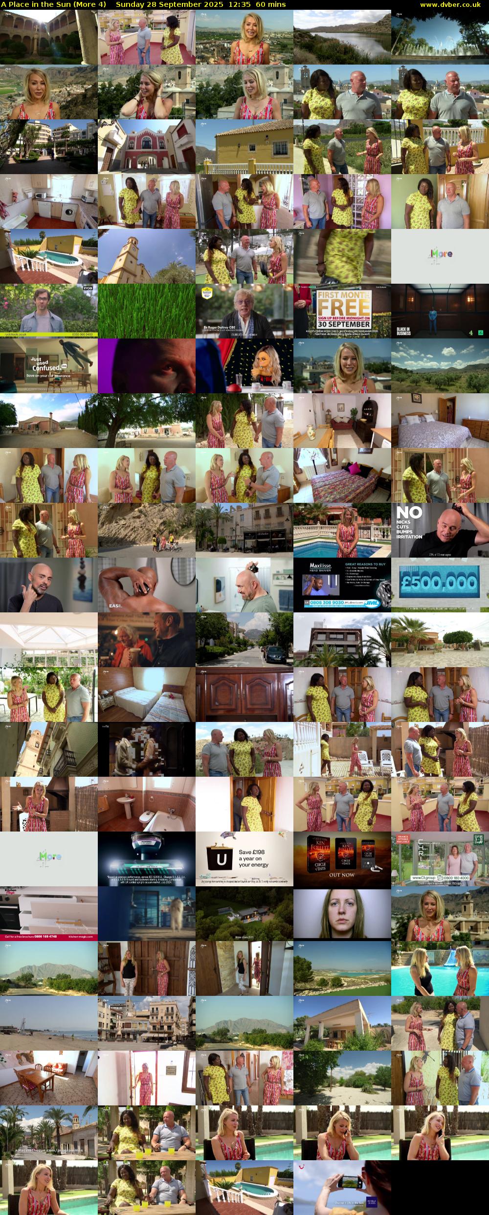 A Place in the Sun (More 4) Sunday 28 September 2025 12:35 - 13:35