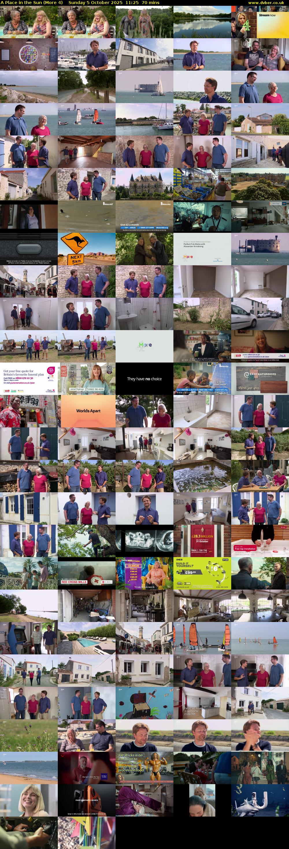 A Place in the Sun (More 4) Sunday 5 October 2025 11:25 - 12:35