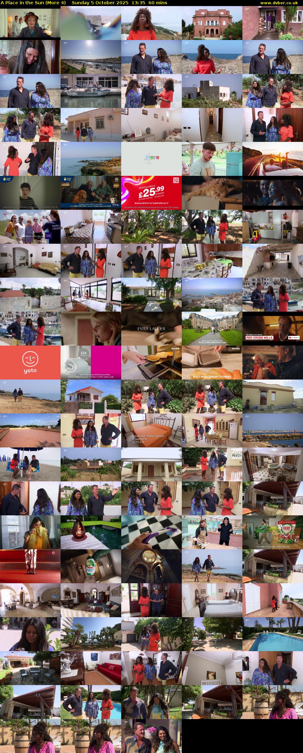 A Place in the Sun (More 4) Sunday 5 October 2025 13:35 - 14:35