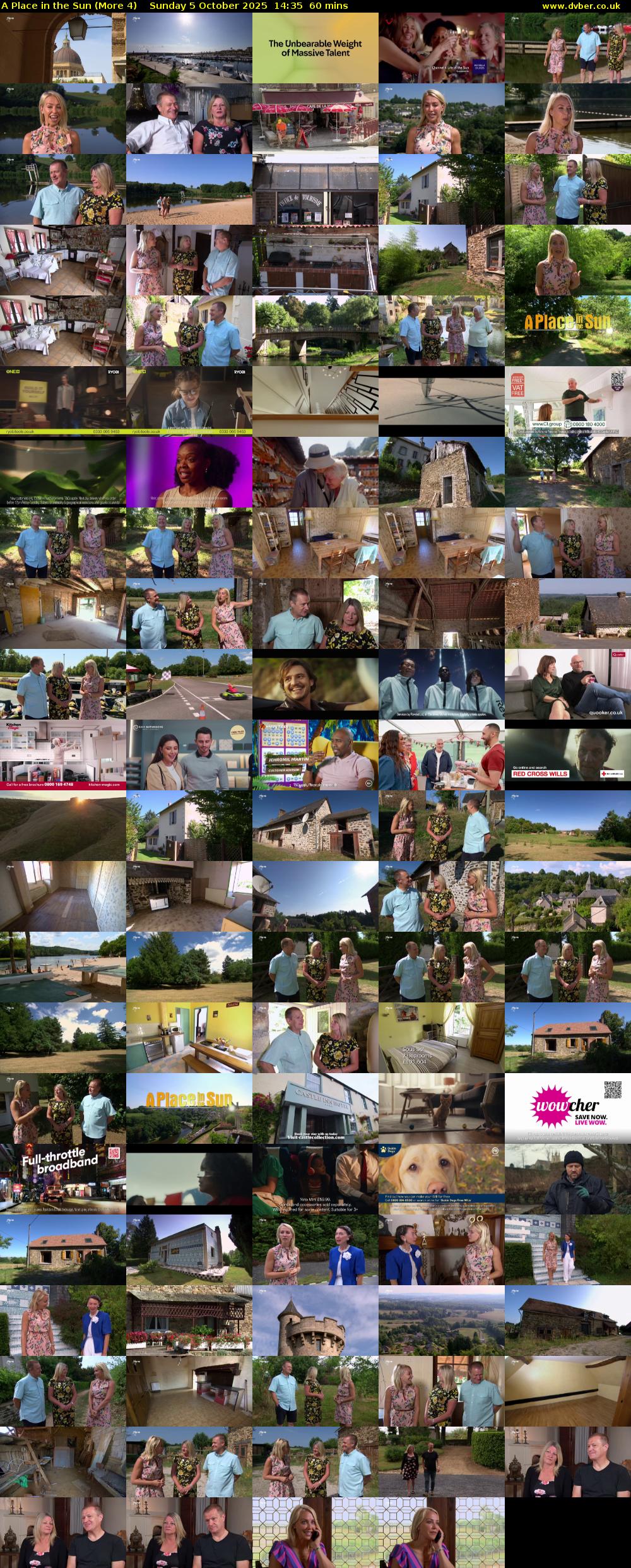 A Place in the Sun (More 4) Sunday 5 October 2025 14:35 - 15:35