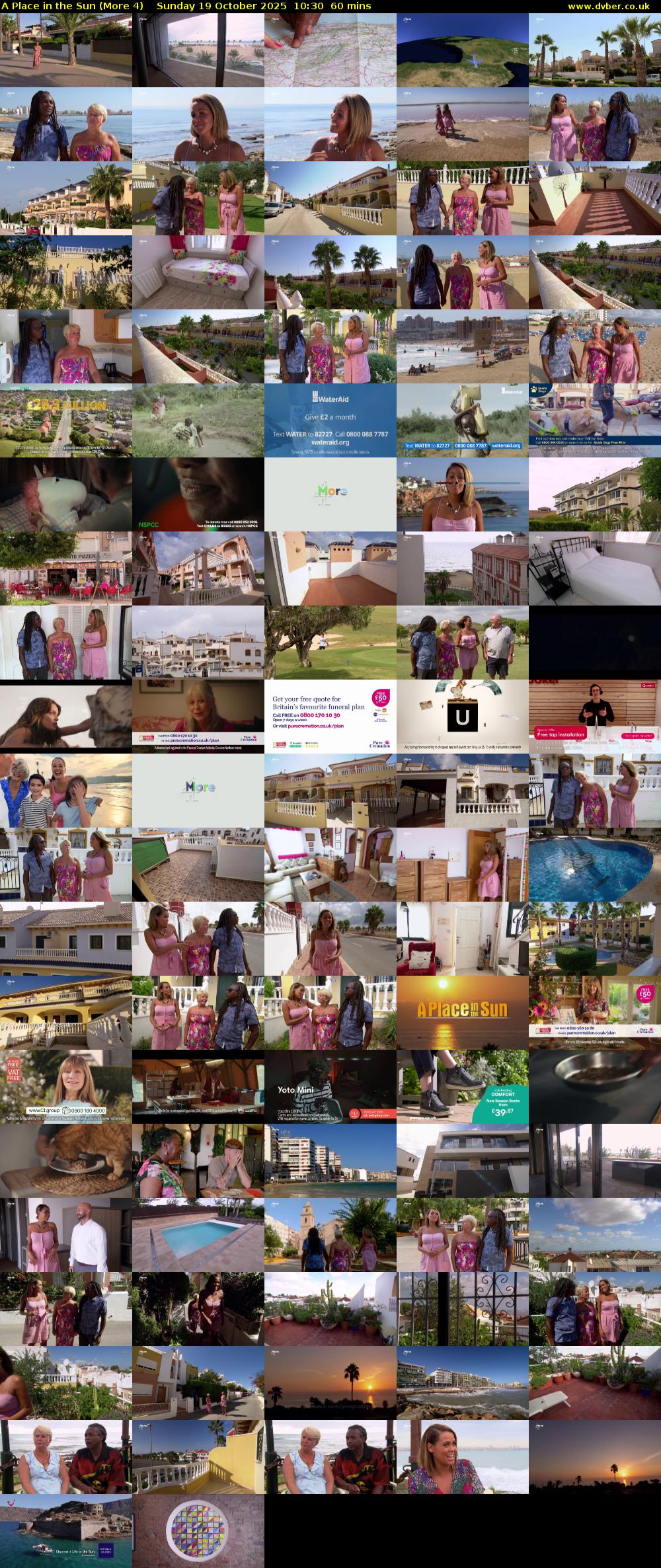 A Place in the Sun (More 4) Sunday 19 October 2025 10:30 - 11:30