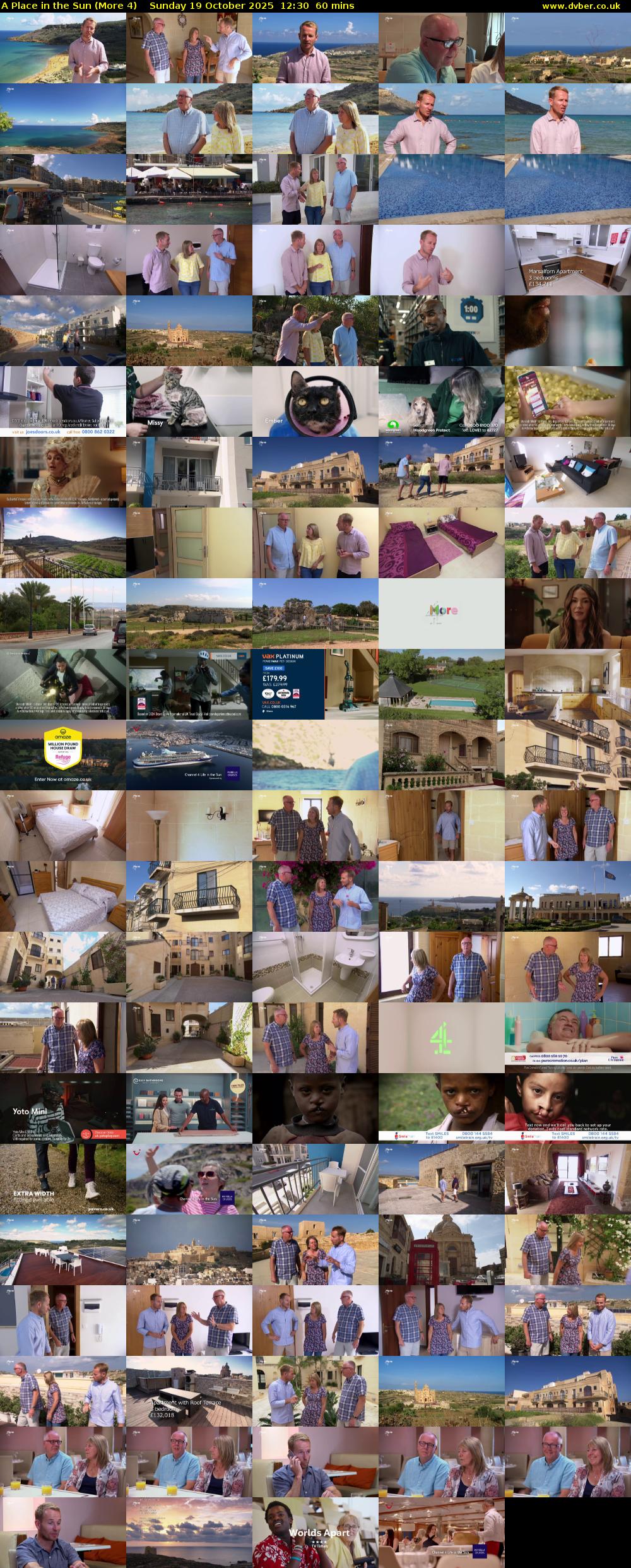 A Place in the Sun (More 4) Sunday 19 October 2025 12:30 - 13:30