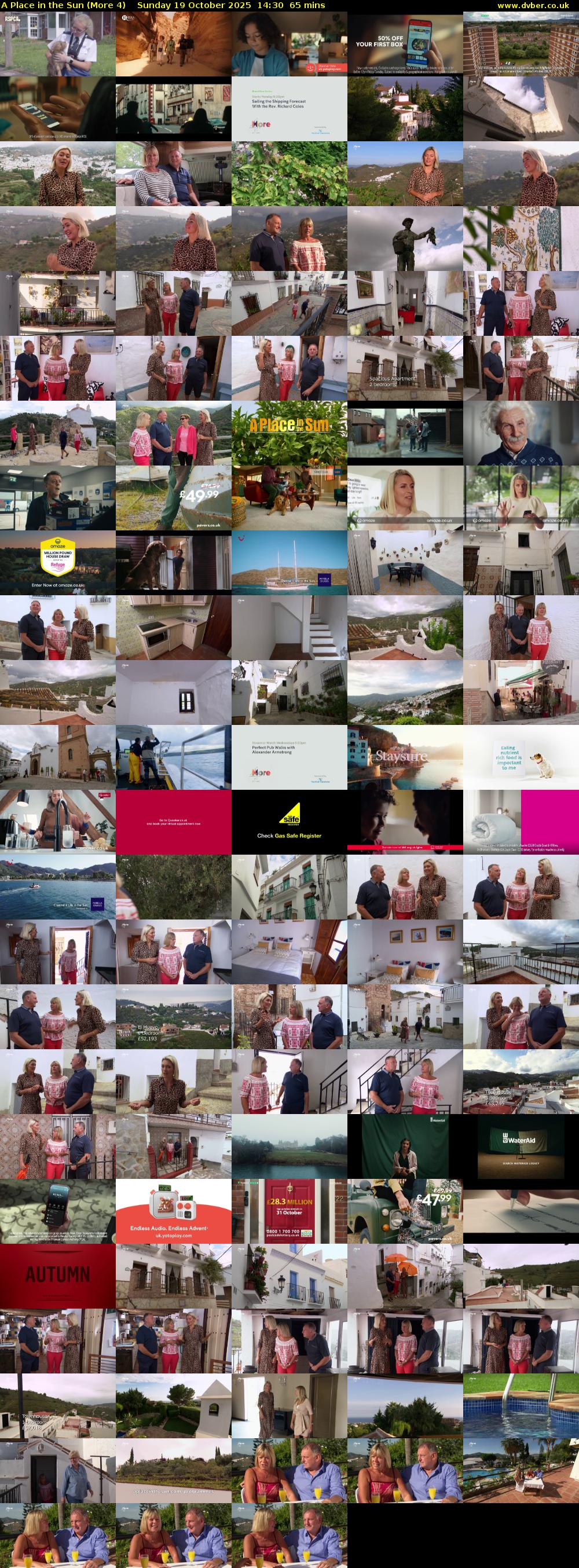 A Place in the Sun (More 4) Sunday 19 October 2025 14:30 - 15:35