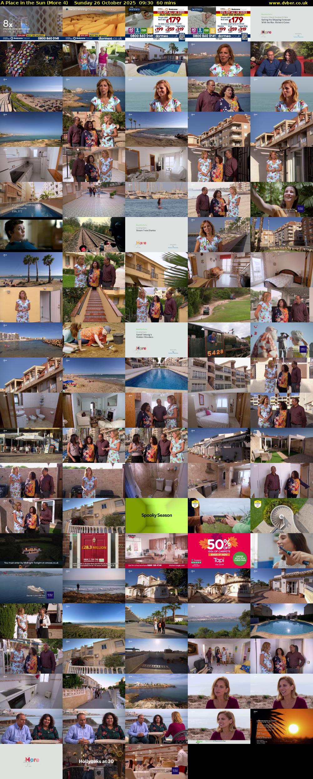 A Place in the Sun (More 4) Sunday 26 October 2025 09:30 - 10:30