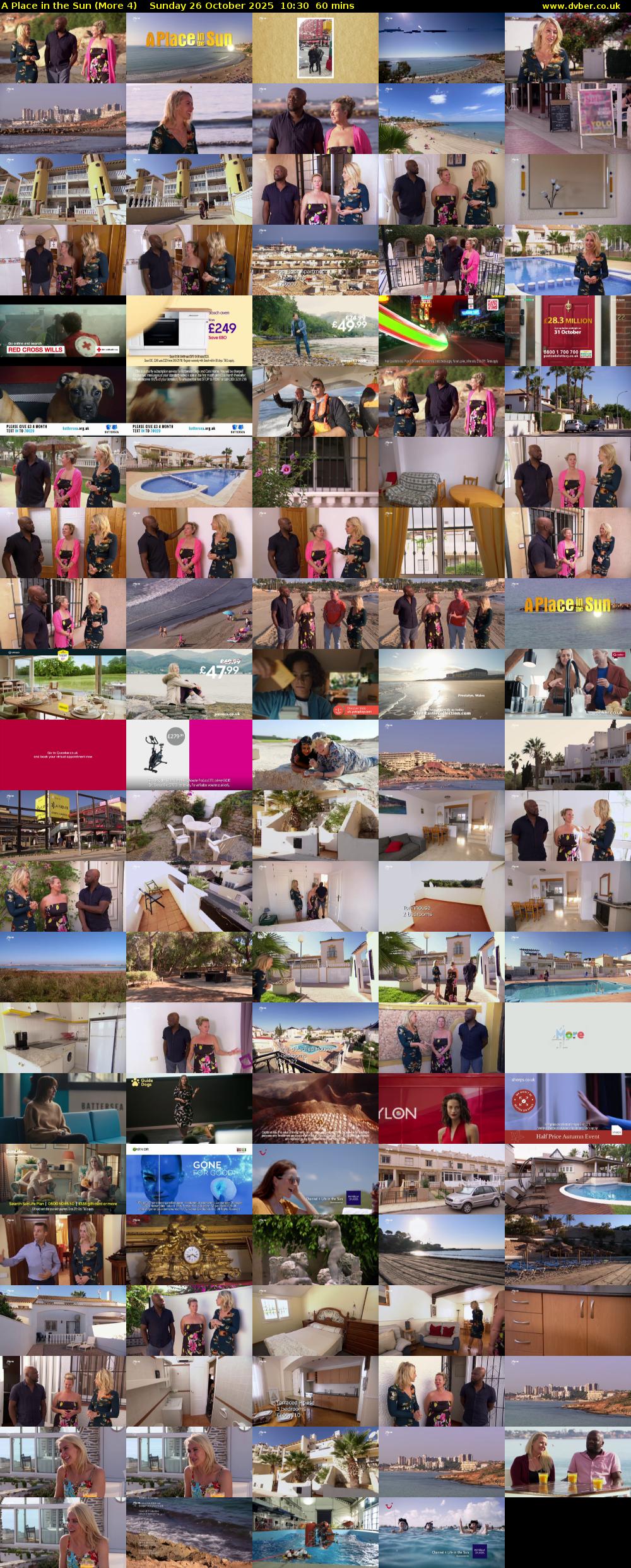 A Place in the Sun (More 4) Sunday 26 October 2025 10:30 - 11:30