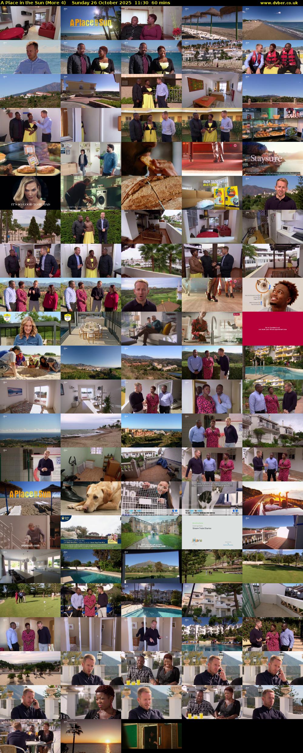 A Place in the Sun (More 4) Sunday 26 October 2025 11:30 - 12:30