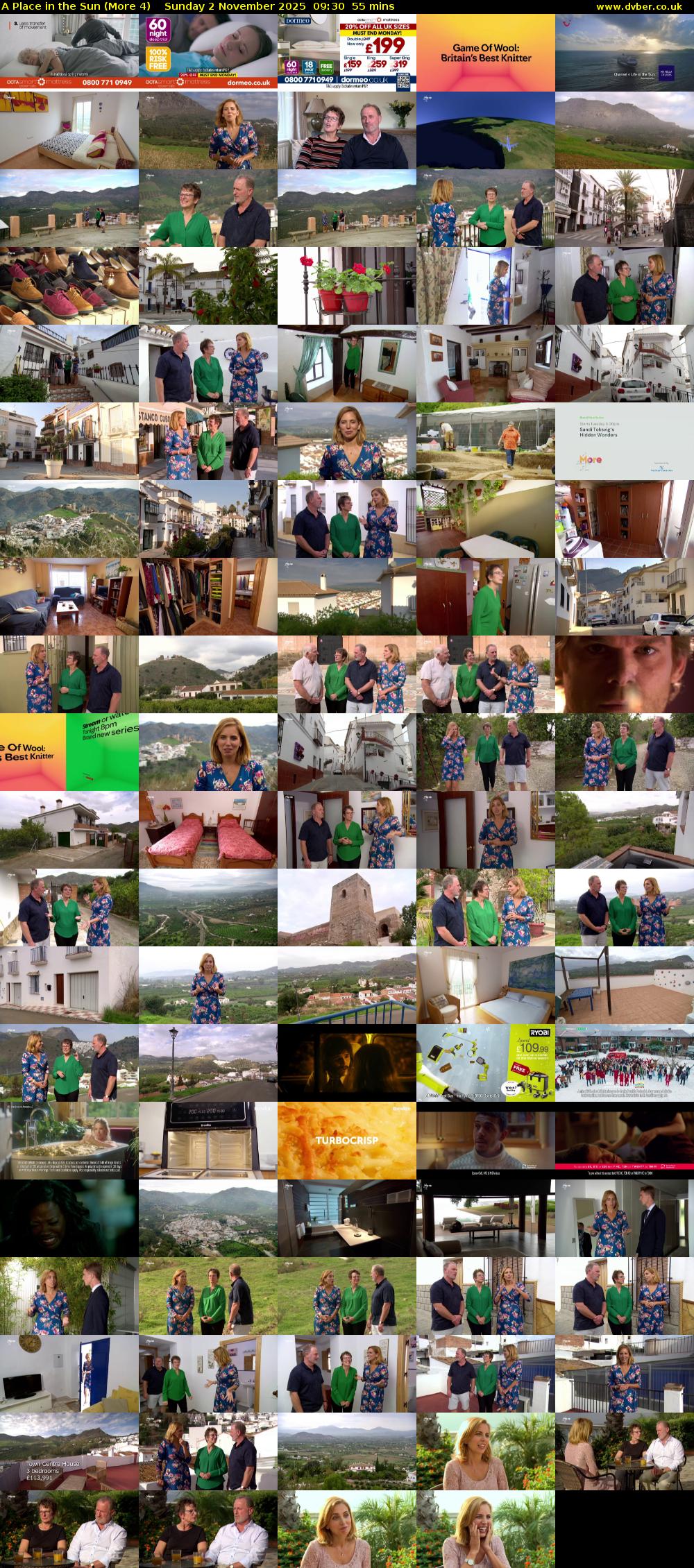 A Place in the Sun (More 4) Sunday 2 November 2025 09:30 - 10:25