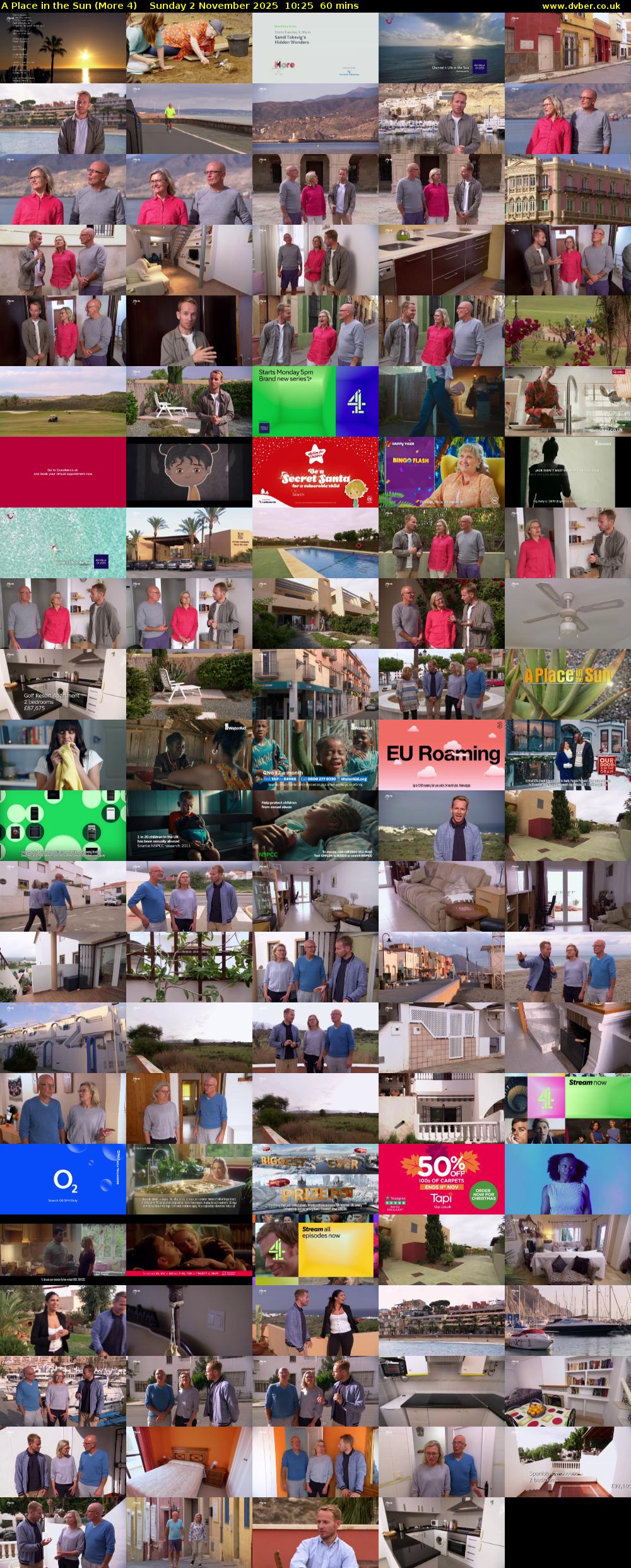 A Place in the Sun (More 4) Sunday 2 November 2025 10:25 - 11:25