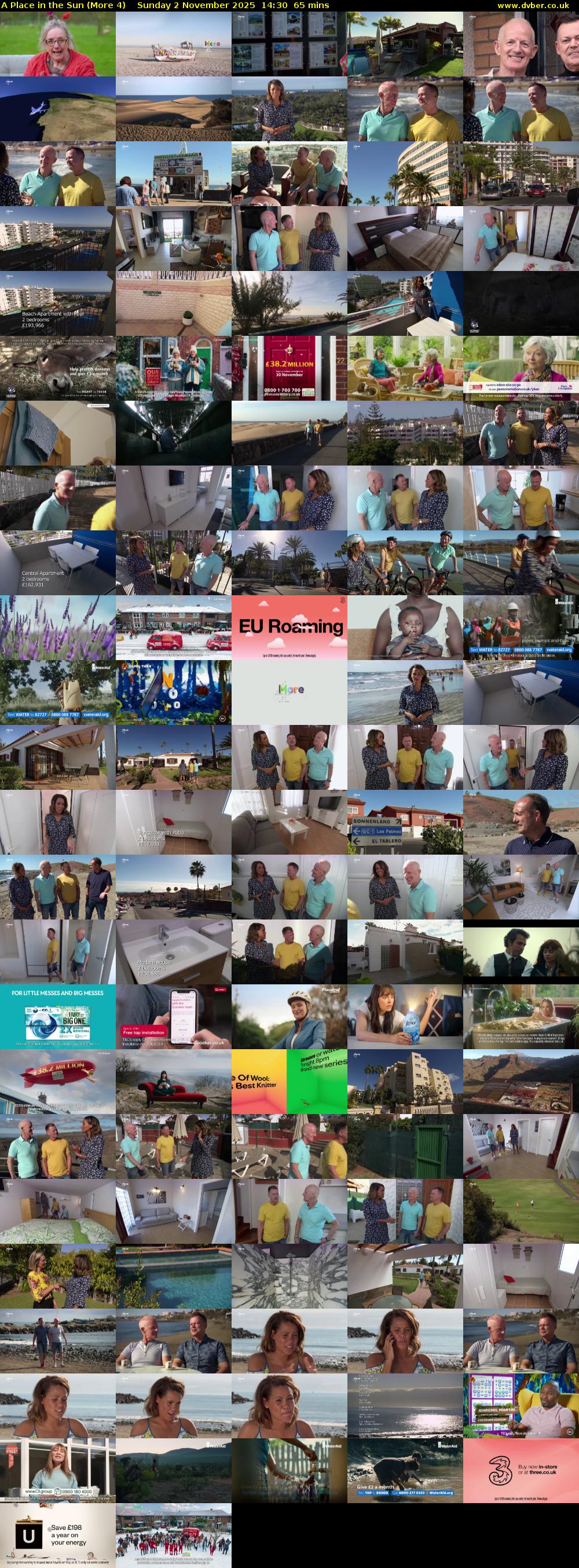 A Place in the Sun (More 4) Sunday 2 November 2025 14:30 - 15:35