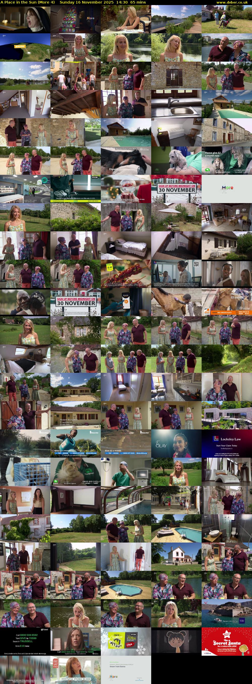 A Place in the Sun (More 4) Sunday 16 November 2025 14:30 - 15:35