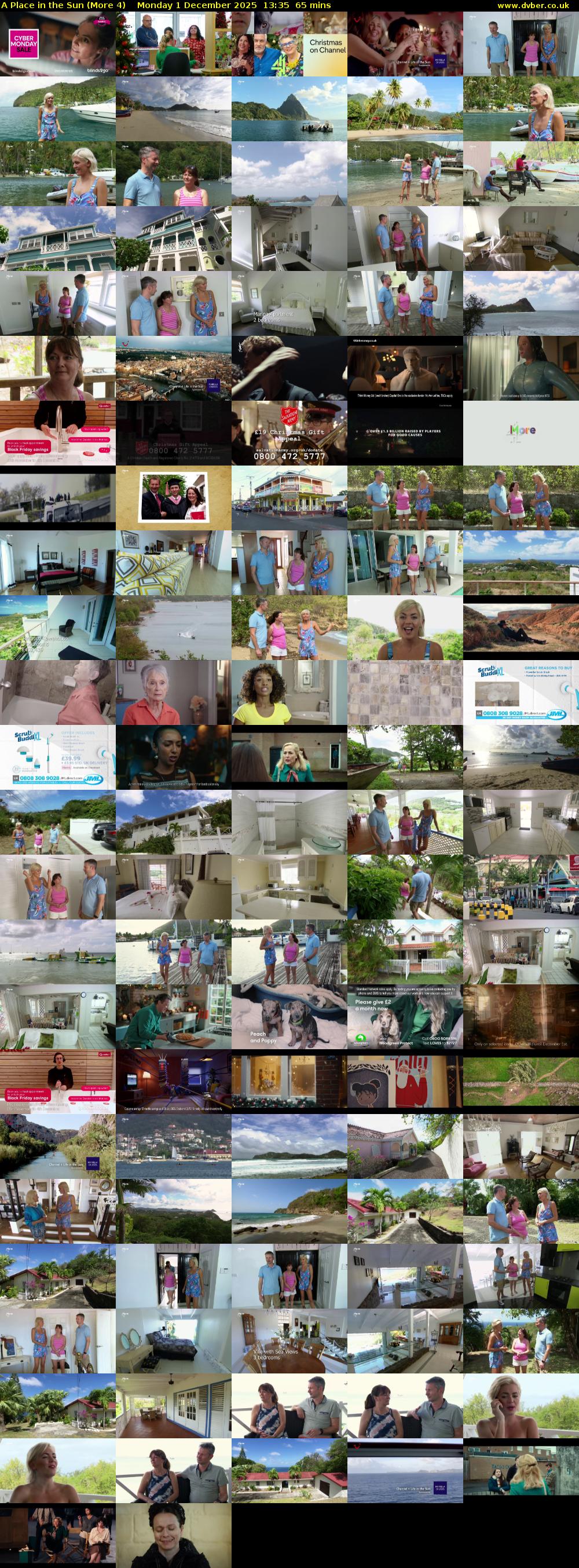 A Place in the Sun (More 4) Monday 1 December 2025 13:35 - 14:40