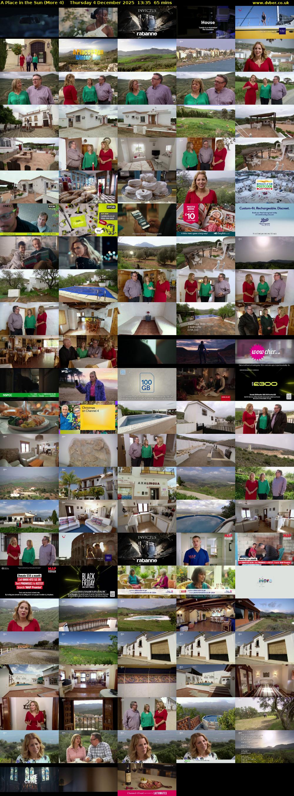 A Place in the Sun (More 4) Thursday 4 December 2025 13:35 - 14:40