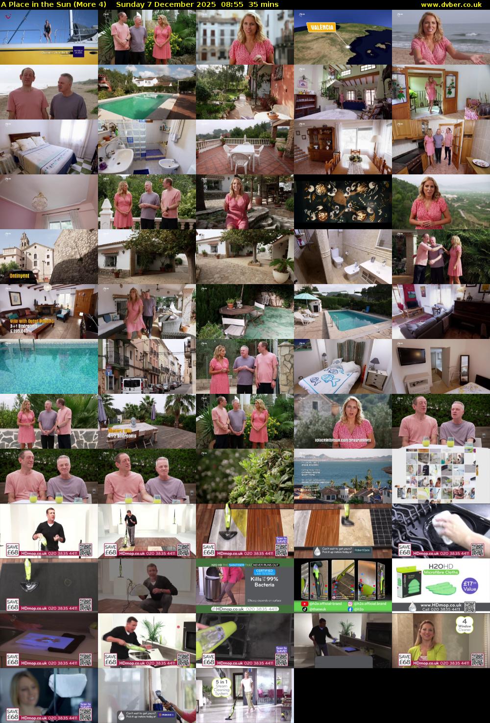 A Place in the Sun (More 4) Sunday 7 December 2025 08:55 - 09:30