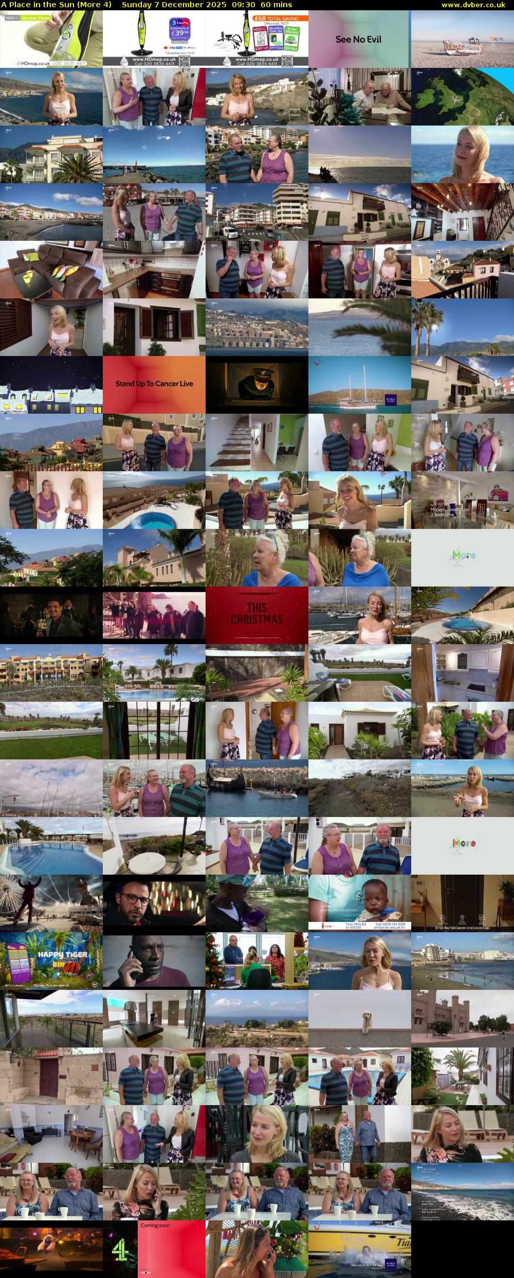 A Place in the Sun (More 4) Sunday 7 December 2025 09:30 - 10:30