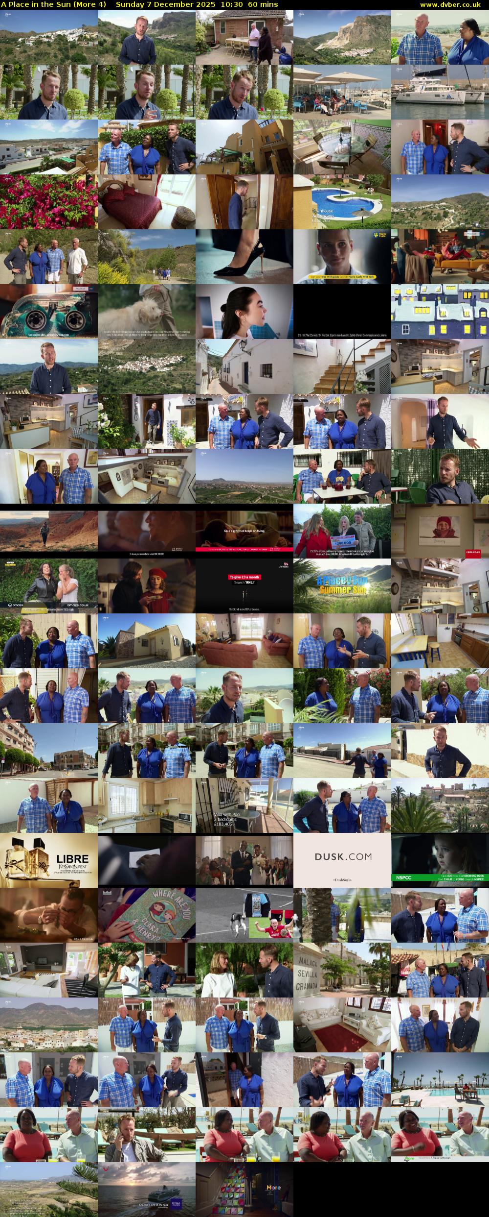 A Place in the Sun (More 4) Sunday 7 December 2025 10:30 - 11:30