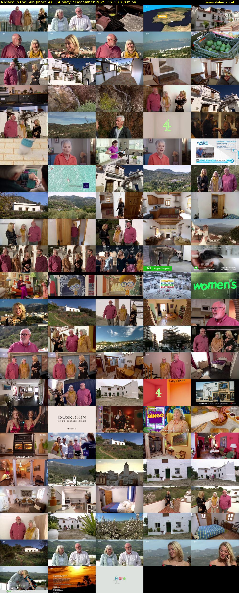 A Place in the Sun (More 4) Sunday 7 December 2025 12:30 - 13:30