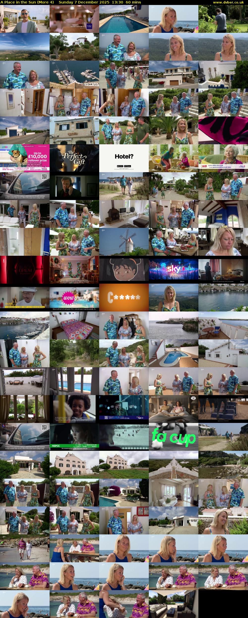 A Place in the Sun (More 4) Sunday 7 December 2025 13:30 - 14:30