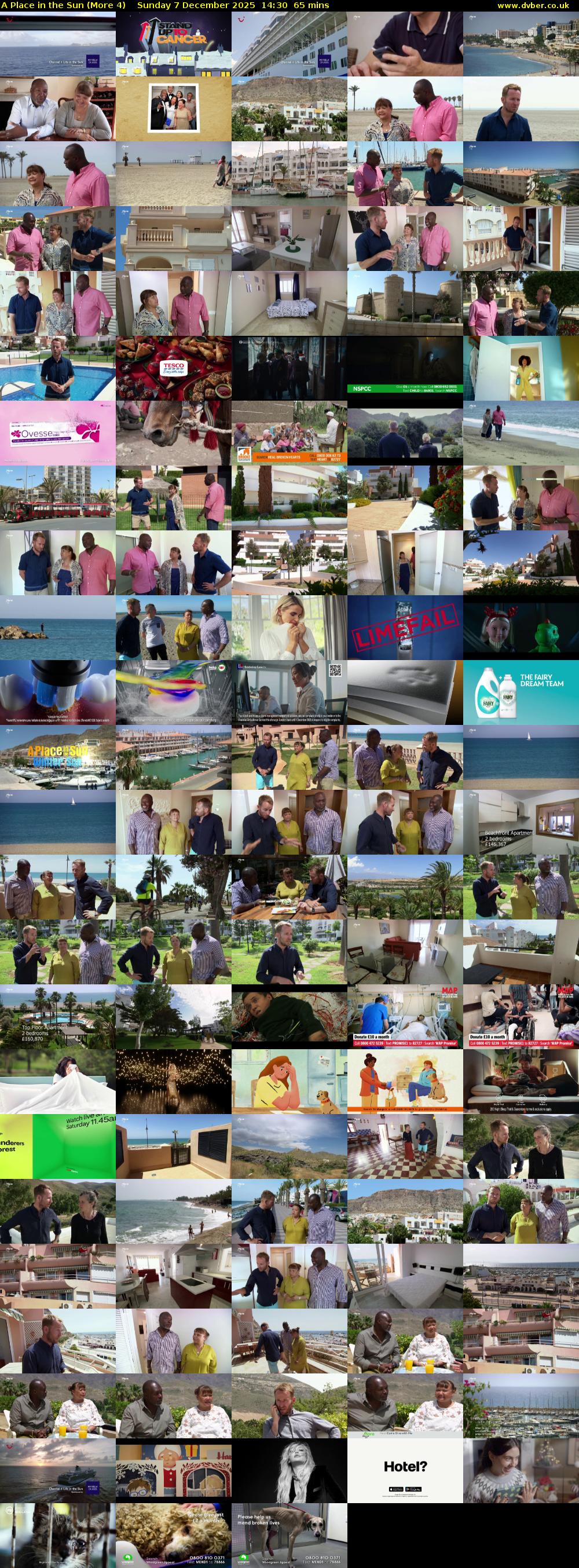 A Place in the Sun (More 4) Sunday 7 December 2025 14:30 - 15:35