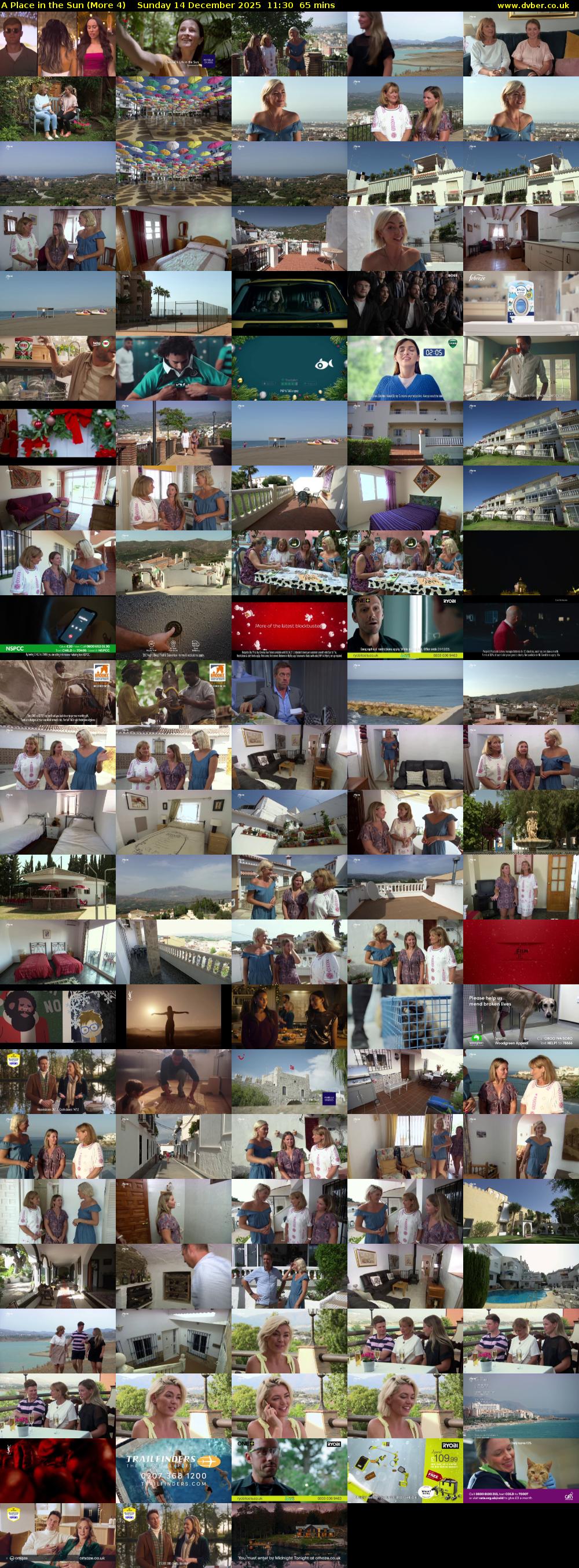 A Place in the Sun (More 4) Sunday 14 December 2025 11:30 - 12:35