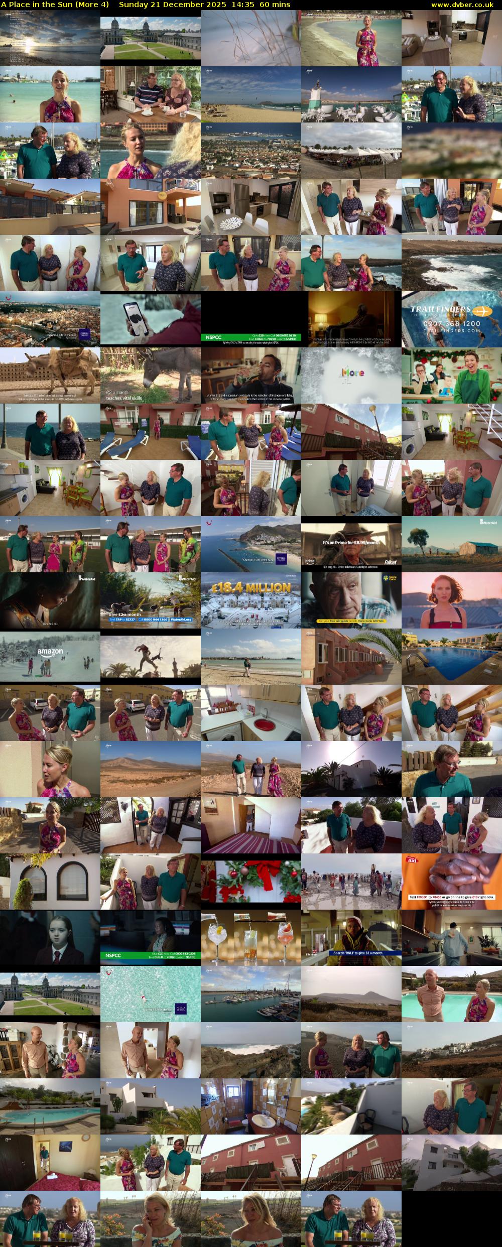 A Place in the Sun (More 4) Sunday 21 December 2025 14:35 - 15:35