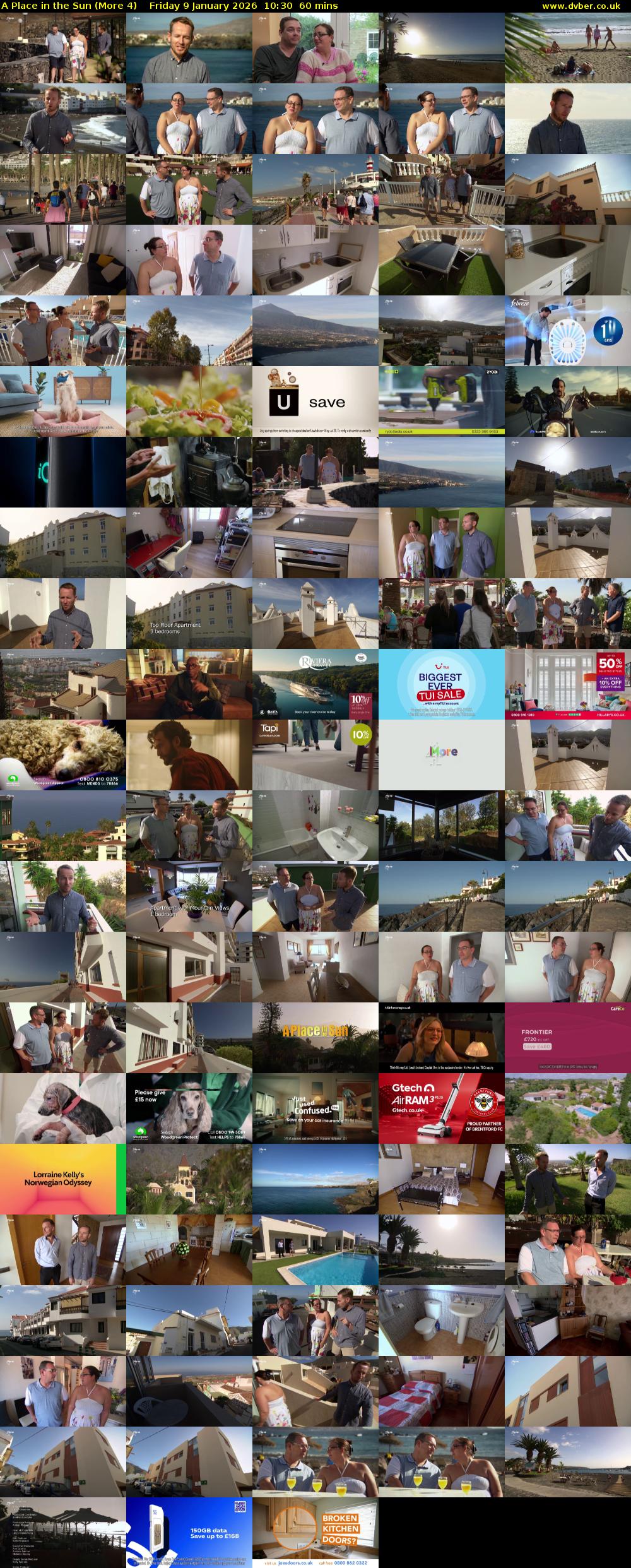 A Place in the Sun (More 4) Friday 9 January 2026 10:30 - 11:30