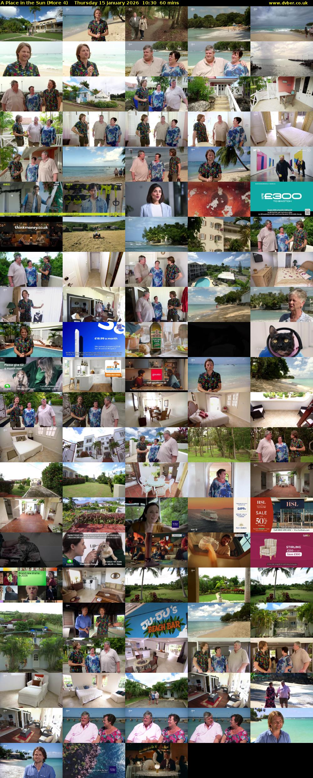 A Place in the Sun (More 4) Thursday 15 January 2026 10:30 - 11:30