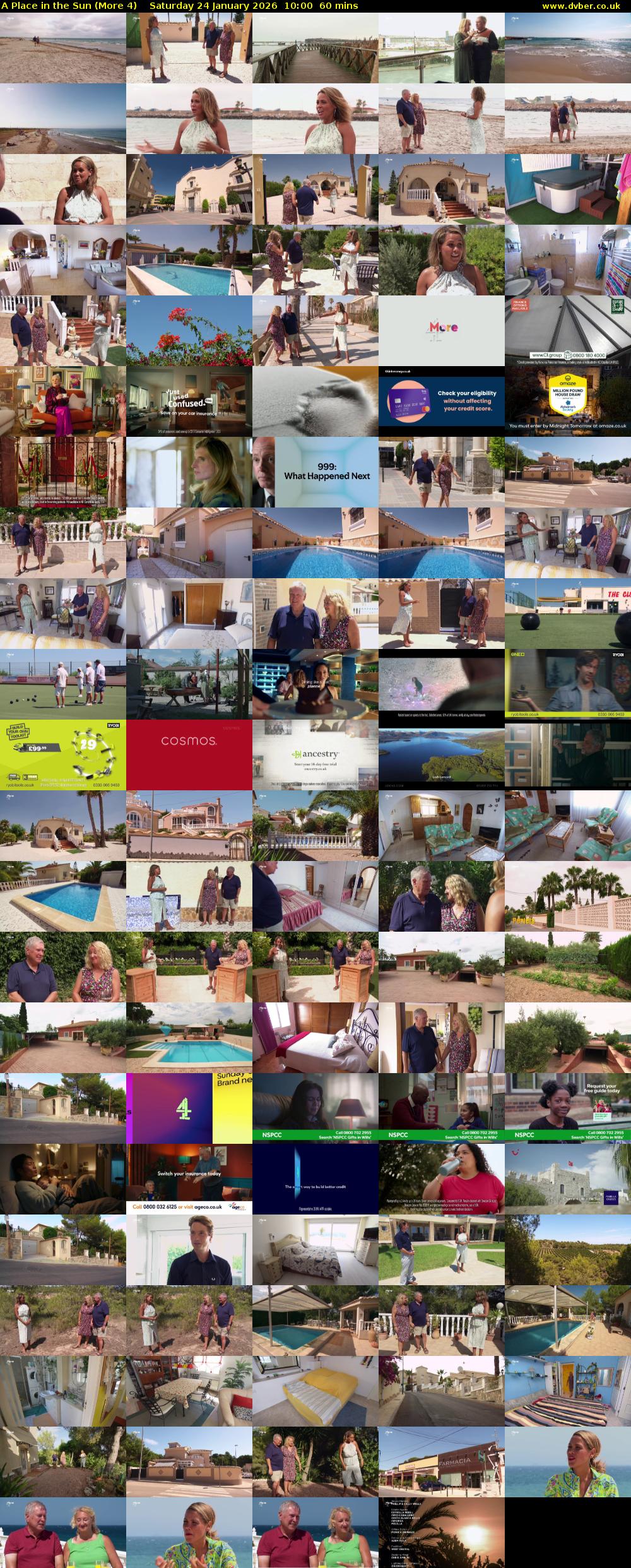 A Place in the Sun (More 4) Saturday 24 January 2026 10:00 - 11:00