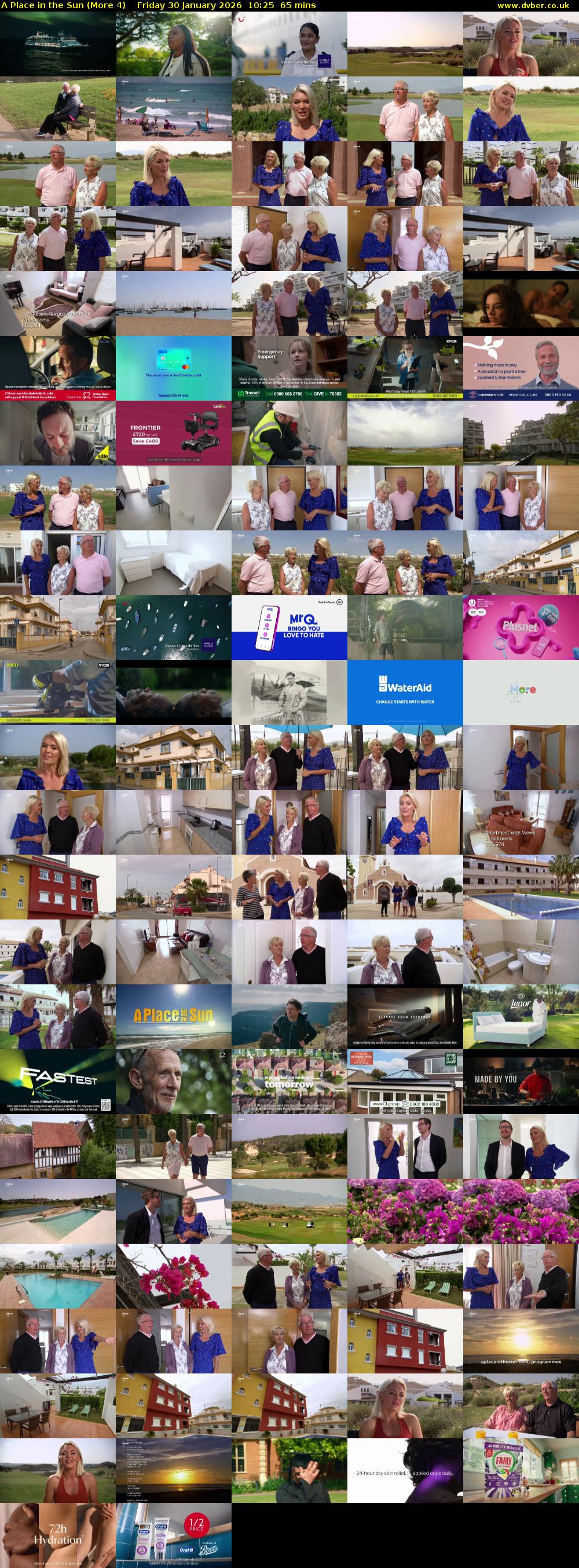 A Place in the Sun (More 4) Friday 30 January 2026 10:25 - 11:30